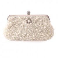 L.WEST®  Women's  Event/Party / Wedding / Evening Bag Pearl Diamonds Delicate Handbag  