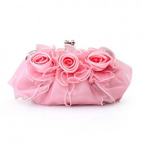 Handbags/ Clutches In Gorgeous Satin/ Tulle Shell More Colors Available  