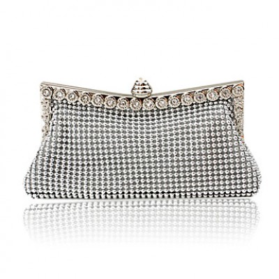 Handbags/ Clutches Satin With Austria Rhinestones/ Aluminiumsheet More Colors Available  