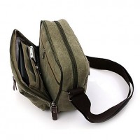 Fashion Men Women Canvas Messenger Shoulder Bag  