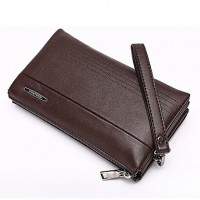 Men Cowhide Casual / Event/Party / Wedding / Office &amp; Career Clutch / Wallet / Checkbook Wallet - Brown / Black  