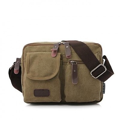 Fashion Men Women Canvas Messenger Shoulder Bag  