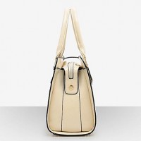   Women Patent Leather Flap Shoulder Bag / Tote - Beige / Blue / Black / Burgundy  