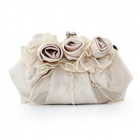 Handbags/ Clutches In Gorgeous Satin/ Tulle Shell More Colors Available  