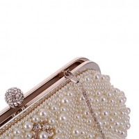 L.WEST®  Women's  Event/Party / Wedding / Evening Bag Pearl Diamonds Delicate Handbag  