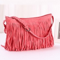 Women's Fringe Tassel Messenger Crossbody Shoulder Bag  