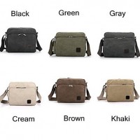 Cool Men Women Canvas Messenger Shoulder Bag  