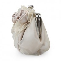 Handbags/ Clutches In Gorgeous Satin/ Tulle Shell More Colors Available  