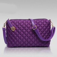  Women PU / Nylon Barrel Shoulder Bag / Tote / Satchel / Clutch - Purple / Blue / Red / Black  