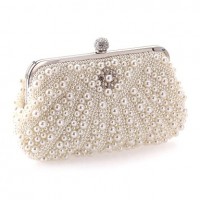 L.WEST®  Women's  Event/Party / Wedding / Evening Bag Pearl Diamonds Delicate Handbag  