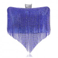 L.west Women Personality Diamonds Tassel Evening Bag  