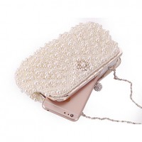 L.WEST®  Women's  Event/Party / Wedding / Evening Bag Pearl Diamonds Delicate Handbag  