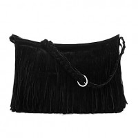 Women's Fringe Tassel Messenger Crossbody Shoulder Bag  