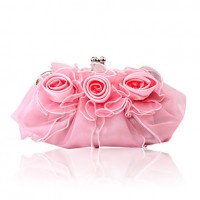 Handbags/ Clutches In Gorgeous Satin/ Tulle Shell More Colors Available  