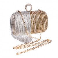 L.west Women Tassel Diamonds Evening Bag  