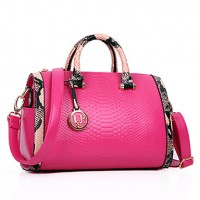 Women PU Doctor Tote - White / Pink / Blue / Red / Black  