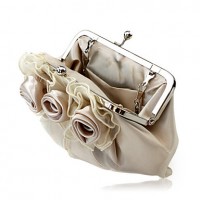 Handbags/ Clutches In Gorgeous Satin/ Tulle Shell More Colors Available  