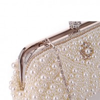 L.WEST®  Women's  Event/Party / Wedding / Evening Bag Pearl Diamonds Delicate Handbag  