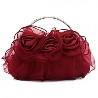 Silk Wedding / Special Occasion Clutches / Evening Handbags with flowers (More Colors)  