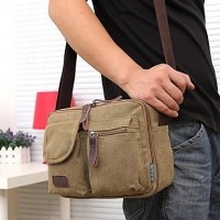 Fashion Men Women Canvas Messenger Shoulder Bag  