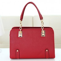   Women PU Baguette Shoulder Bag / Tote - White / Purple / Blue / Red / Black / Burgundy  